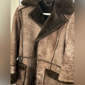 Warm Real Sheepskin Leather Jacket